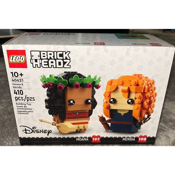 LEGO Disney Brickheadz Moana & Merida Building Set (NWT)